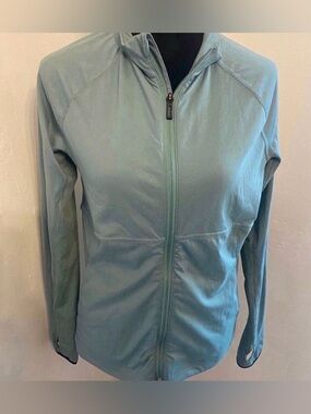 Women’s Light Blue Adidas Women's Zip-Front Jacket (Size M)